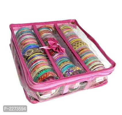 3 Rods Satin Bangles Jewellery Vanity Box-thumb2