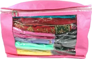 Pink Synthetic Self Pattern Organizers For Women-thumb1