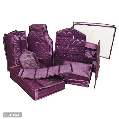 Set of 11 Pieces Designer Full Wedding Wear Cover Set or Dulhan Setnbsp;(Purple)