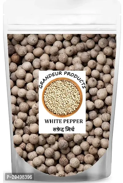 GRANDEUR PRODUCTS Whole White Pepper Safed Mirch