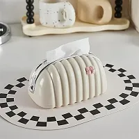 Creamy Tissue Box Bag Shape Paper Holder-thumb3