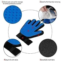 Pet Grooming Hair Remover Glove Brush Deshedding Glove Massage for Dogs-thumb3