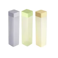 Plastic Frosty Sleek Compatible Square Water Bottle 900ml Pack of 3-thumb1