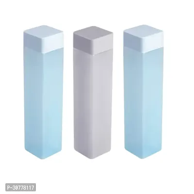 Plastic Frosty Sleek Compatible Square Water Bottle 900ml Pack of 3-thumb3