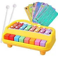 2 In 1 Piano Xylophone for Kids Multicolored 8 Keys-thumb2