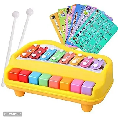 2 In 1 Piano Xylophone for Kids Multicolored 8 Keys-thumb3