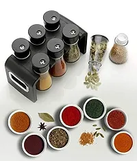 CARTIVA  Kitchenware Plastic 6 PCs/Jar Revolving Spice Rack/Masala Rack/Masala Box Condiment Set of 6,-thumb3