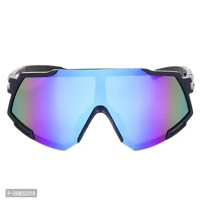SAROS Sports Sunglasses for Men Women Youth IPL Cricket Baseball Fishing Cycling Running Golf Motorcycle Mountain Bike Tac Glasses (Blue White)-thumb2