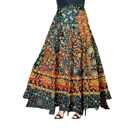 Fancy Trendy Printed Cotton Skirts For Women
