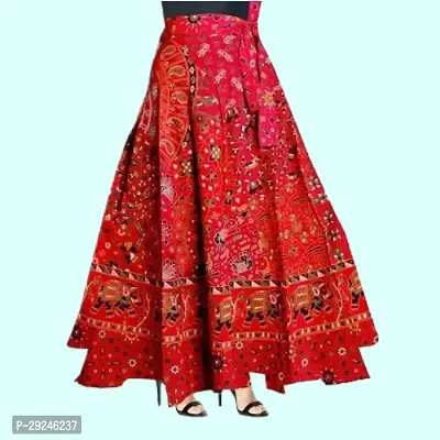 Stylish Floral Printed Wrap Around Skirt