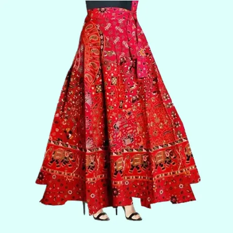 Fancy Trendy Printed Cotton Skirts For Women
