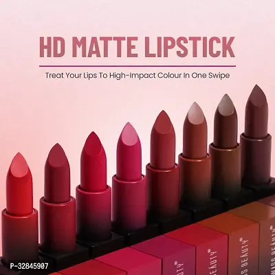 Swiss Beauty Hd Matte Pigmented Smudge Proof Lipstick Pink Up, 3.4g-thumb3