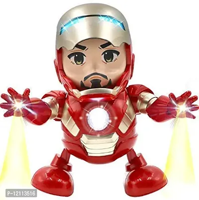 Dance Hero Toys Dancing Robot with Light  Music Openable Iron Man Mask, Interactive Toy for Boy Girls Kids