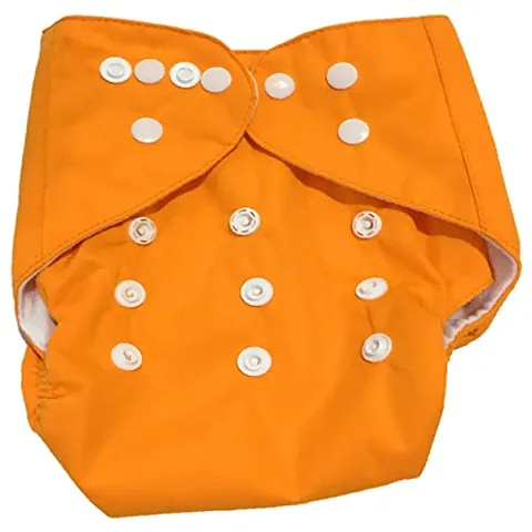 Baby Cloth Diaper Reusable Diaper, Washable Diaper, Adjustable Size, Waterproof (Without Insert) (Pack of 5)