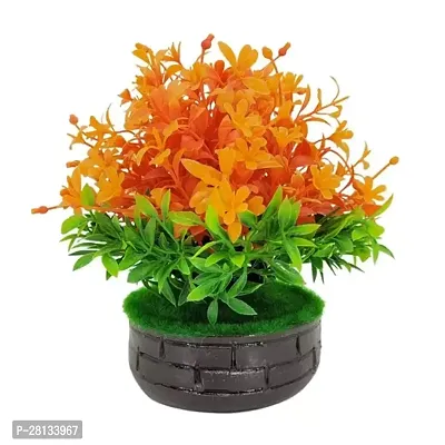 Natural Looking Artificial Flower For Indoor Home Shop And Office Decor Bonsai Wild Artificial Plant with Pot-thumb0