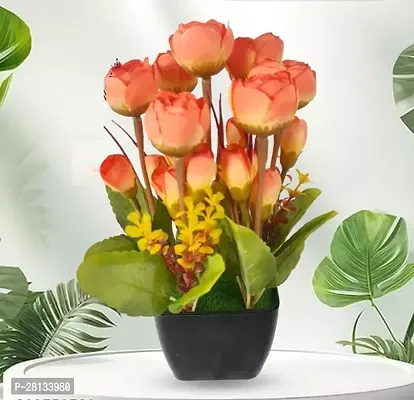 Artificial Orange Flower pot Indoor Home-thumb0