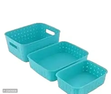 Smart Shelf Storage Basket for Kitchen Use Fruits, Vegetables, Magazines, Cosmetic-thumb0