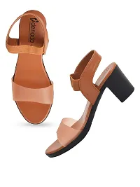 Latest Beautiful Faux Leather Heels for Women-thumb3