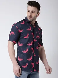 Multicoloured Cotton Printed Short Sleeves Casual Shirts For Men-thumb2