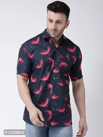 Multicoloured Cotton Printed Short Sleeves Casual Shirts For Men-thumb0