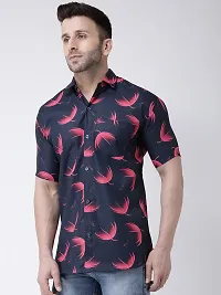 Multicoloured Cotton Printed Short Sleeves Casual Shirts For Men-thumb1