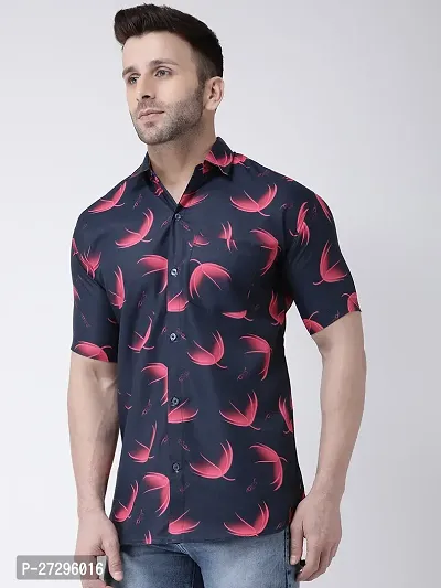 Multicoloured Cotton Printed Short Sleeves Casual Shirts For Men-thumb2