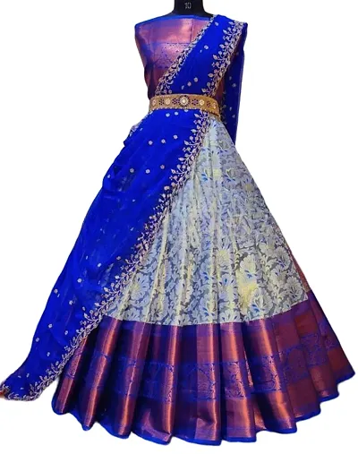 Stylish Banarasi Silk Jacquard Lehenga Choli Set