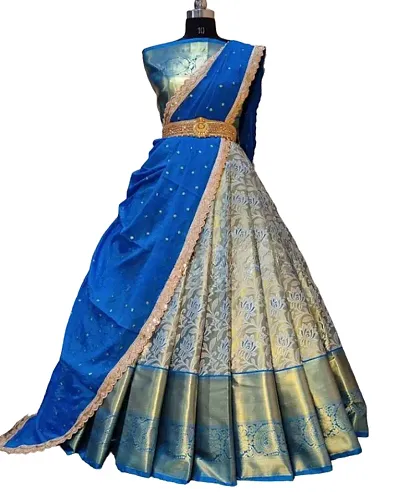 Stylish Banarasi Silk Jacquard Lehenga Choli Set