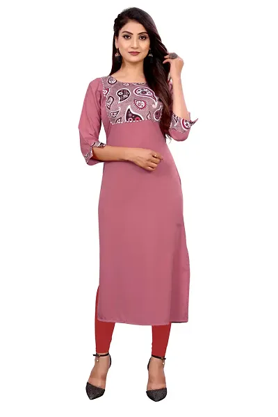 Elegant Self Design Poly Silk Kurta For Women