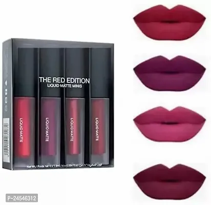 Liquid Matte Lipsticks 4 Piece The Red Edition, 16 Ml-thumb0