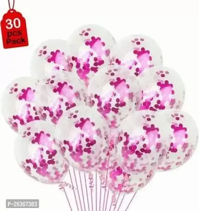 Printed 67378923 Balloon Pink, White, Pack Of 30-thumb0