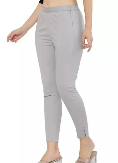 PREEGO Regular Fit Women Cotton Blend Trousers