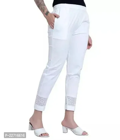 ETHNICITY Regular Fit Women White Trousers - Buy ETHNICITY Regular Fit Women  White Trousers Online at Best Prices in India | Flipkart.com