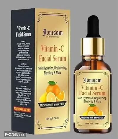 Ayurvedic Vitamin C Face Serum For Nourished And Bright Skin With Antioxidant Rich Vitamin C Kakadu Extract Non Greasy 30 Ml