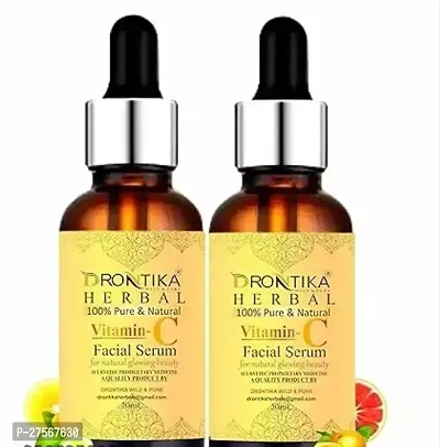 Vitamin C Face Serum For Nourished Bright Skin With Antioxidant Rich Vitamin C Kakadu Plum Extract Non Greasy-30 Ml Each, Pack Of 2