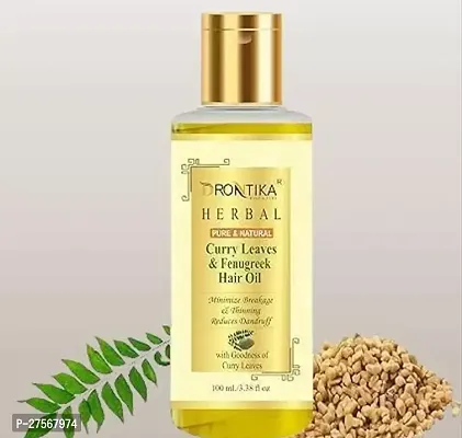 Herbal Curry Leaves Fenugreek Hair Oil For Hair Fall And Greying Control With Vitamin E 100Ml