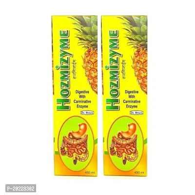 Ayurvedic Hozmizyme Liver Syrup for digestive health (pack of 2)
