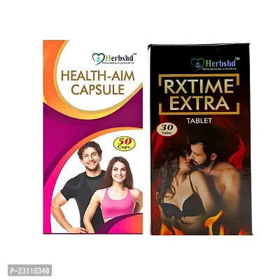 Ayurvedic  Health Aim Capsule  Rxtime Extra Tablets (combo pack)