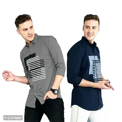 Trendy Wear Beach Style Shirts for Men Combo of 2