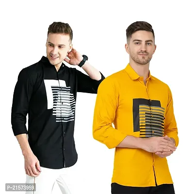 Trendy Wear Beach Style Shirts for Men Combo of 2