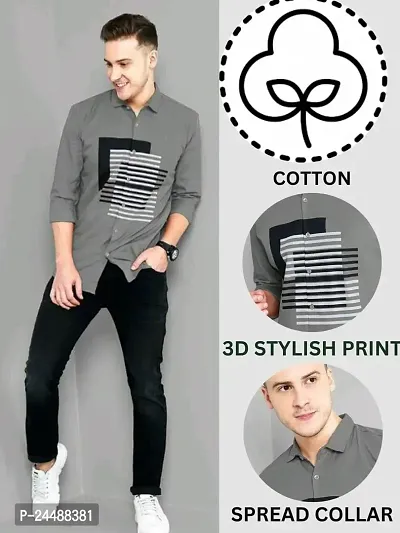 FREKMAN Casual Shirt for Men|| Shirt for Men|| Men 3D Stylish Shirt || Men Printed Shirt-thumb4