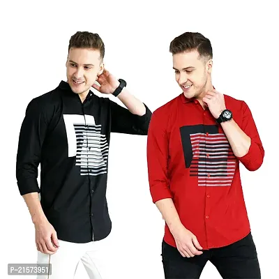 Trendy Wear Beach Style Shirts for Men Combo of 2