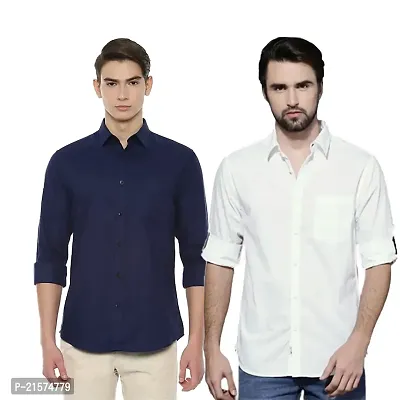 Trendy Wear Beach Style Shirts for Men Combo of 2-thumb0