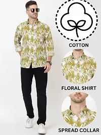 FREKMAN Floral Shirt for Men | Cotton Casual Shirt for Men | Shirt for Men Printed Full Sleeves-thumb3