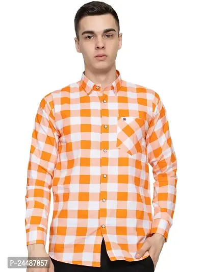 FREKMAN Casual Check Shirt Full Sleeve Shirt for Men with Pocket | Shirt for Men Casual