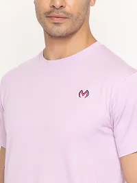 Comfortable Peach Cotton Tees For Men-thumb2