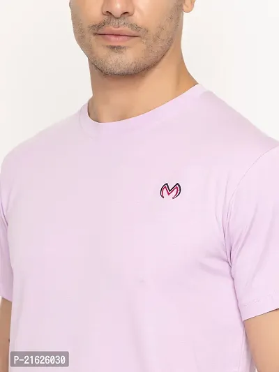 Comfortable Peach Cotton Tees For Men-thumb3