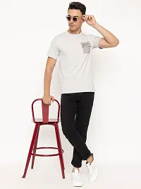 Comfortable Grey Cotton Tees For Men-thumb4