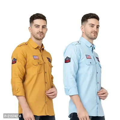 Trendy Wear Beach Style Shirts for Men Combo of 2