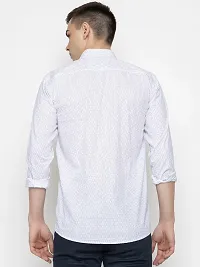 FREKMAN Men Printed Shirts Full Sleeves | Pocket Shirt for Men - White-thumb4